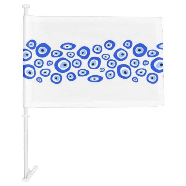 No Evil Eye Nazar Banner Protection Car Flag (Front)