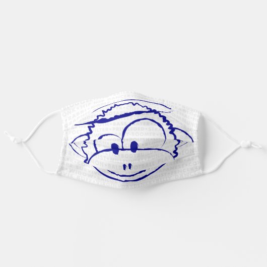 No Evil Project: Breathe No Evil Face Mask - White (Front, Unfolded)