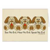 No Evil Puppies (Front Horizontal)