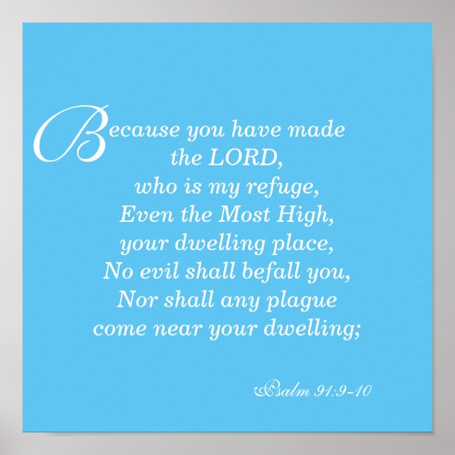 No evil shall befall you poster (Front)