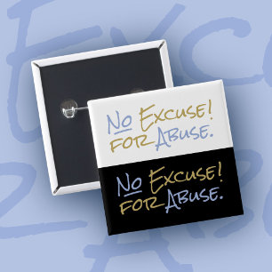 No Excuse for Abuse Survivor Support Tanya Lumere Button