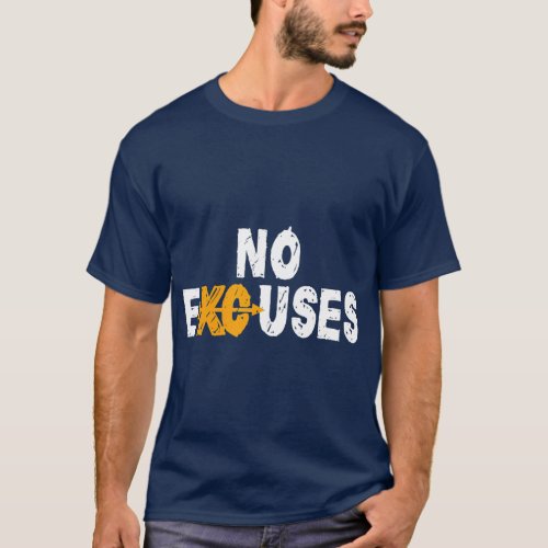 No Excuses Cross Country XC Running Gift T_Shirt
