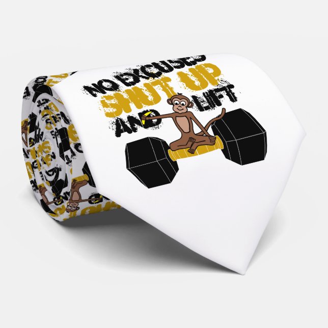 No Excuses Monkey Neck Tie (Rolled)