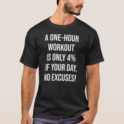 No Excuses _ Motivational Gym T_Shirt