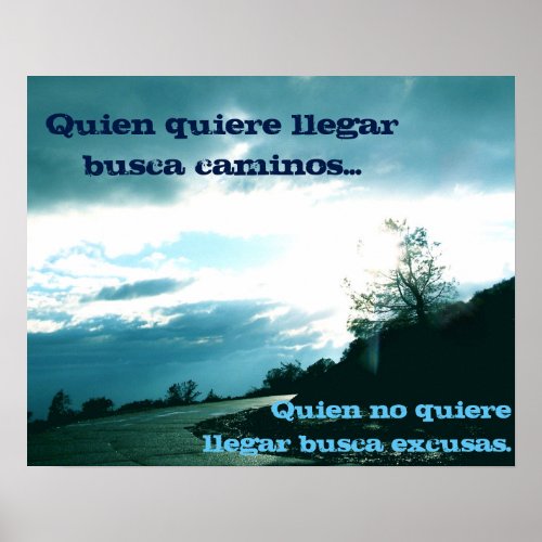 No Excuses Poster _ Spanish