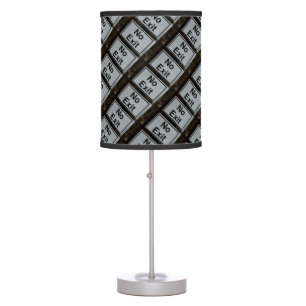 No Exit, Sign Black and white Table Lamp