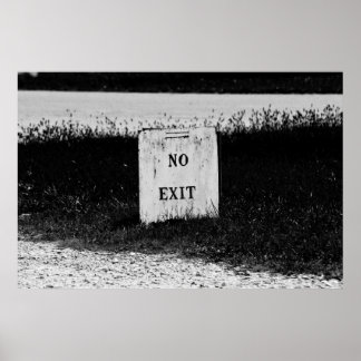 No Exit - spooky poster