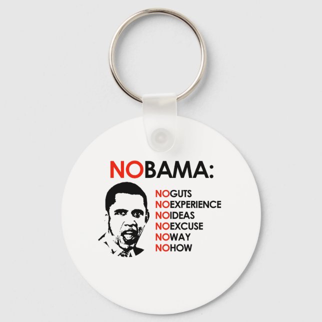 NO EXPERIENCE, NOBAMA KEYCHAIN (Front)