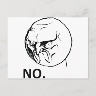 NO! face Postcard
