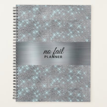 No Fail Planner Silver Sparkle