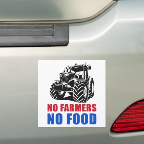 No Farmers No Food Netherlands Tractor Convoy Sup Car Magnet