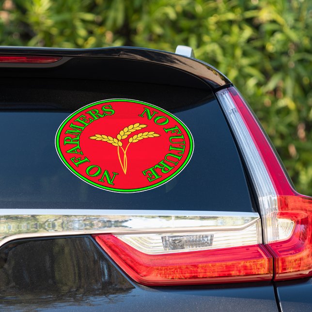 No farmers, no food, no future. Farmer protest Sticker (Creator Uploaded)