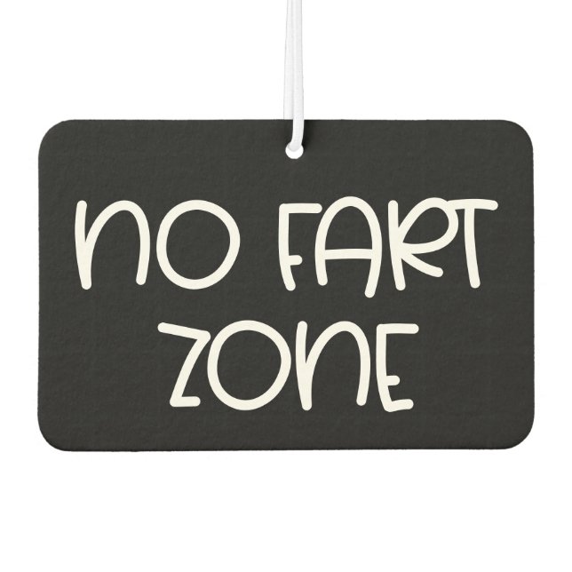 No fart zone funny air freshener (Front)