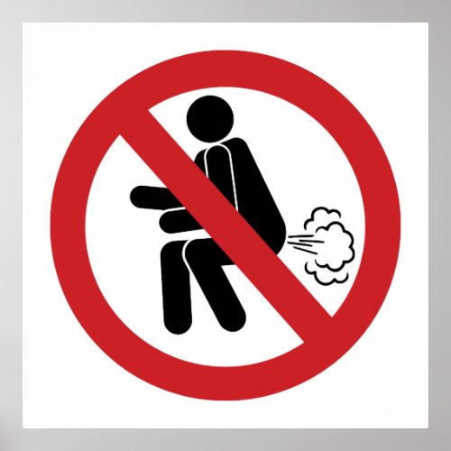 NO Farting  Funny Thai Toilet Sign 