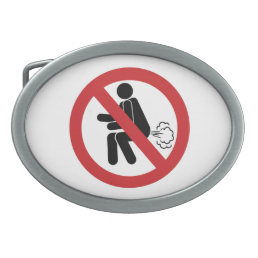 NO Farting ⚠ Funny Thai Toilet Sign ⚠ Belt Buckle
