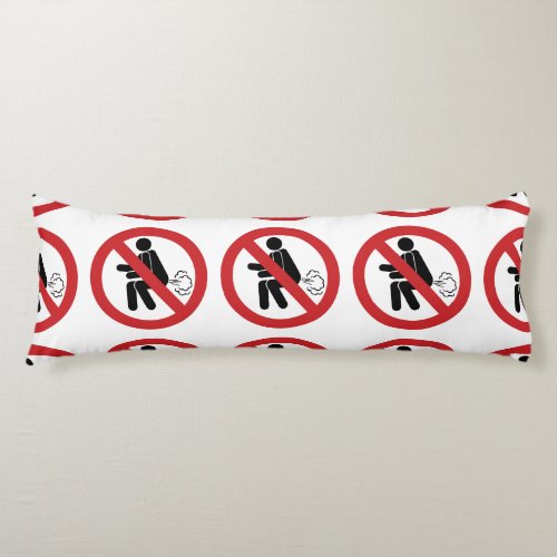 NO Farting  Funny Thai Toilet Sign  Body Pillow