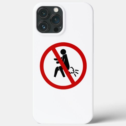 NO Farting  Funny Thai Toilet Sign  iPhone 13 Pro Max Case