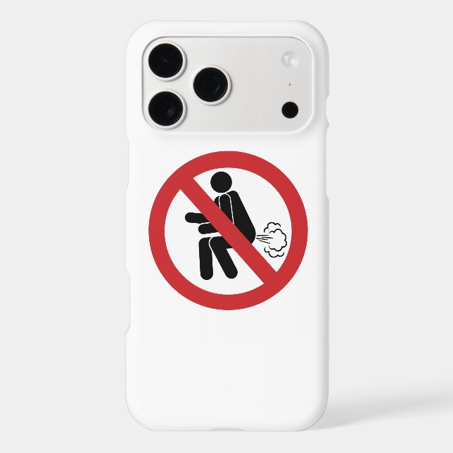NO Farting ⚠ Funny Thai Toilet Sign ⚠ Case-Mate iPhone Case (Back)