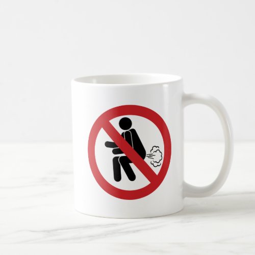 NO Farting  Funny Thai Toilet Sign  Coffee Mug