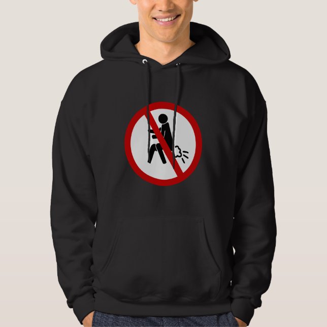NO Farting ⚠ Funny Thai Toilet Sign ⚠ Hoodie (Front)