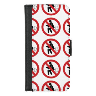 NO Farting ⚠ Funny Thai Toilet Sign ⚠ iPhone 8/7 Wallet Case