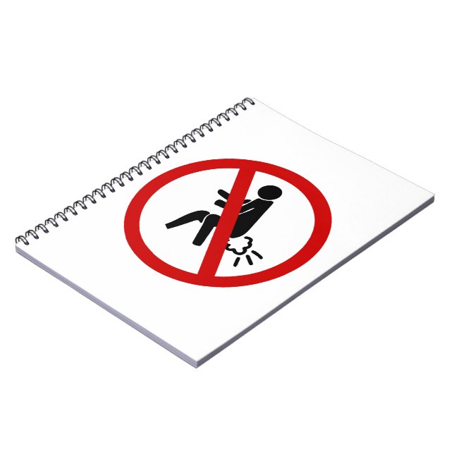 NO Farting ⚠ Funny Thai Toilet Sign ⚠ Notebook (Left Side)