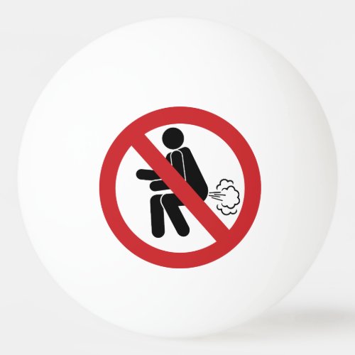 NO Farting  Funny Thai Toilet Sign  Ping Pong Ball