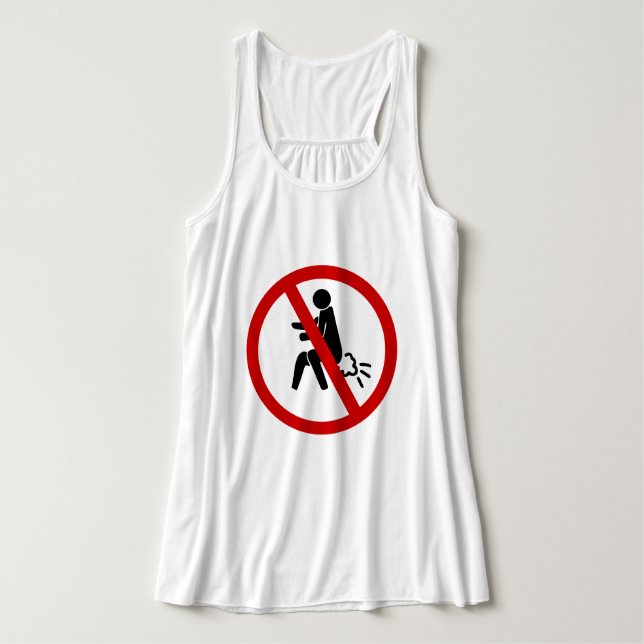 NO Farting ⚠ Funny Thai Toilet Sign ⚠ Tank Top (Design Front)