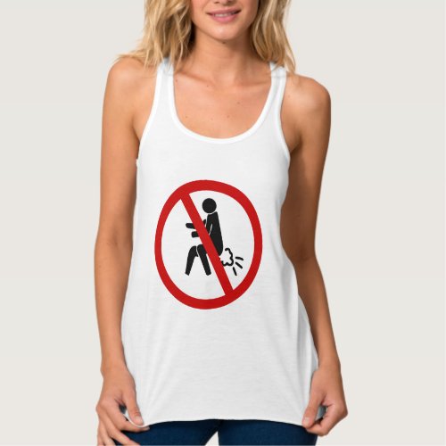 NO Farting  Funny Thai Toilet Sign  Tank Top