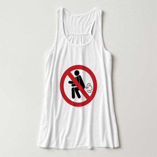 NO Farting ⚠ Funny Thai Toilet Sign ⚠ Tank Top (Design Front)