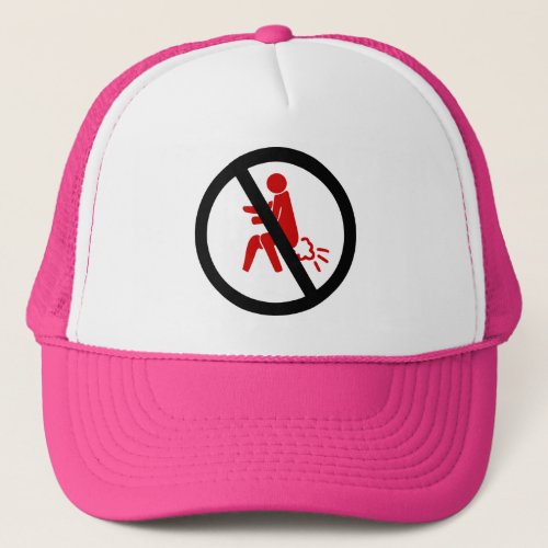 NO Farting  Funny Thai Toilet Sign  Trucker Hat
