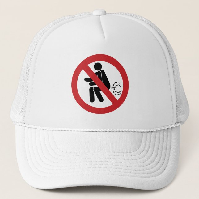 NO Farting ⚠ Funny Thai Toilet Sign ⚠ Trucker Hat (Front)