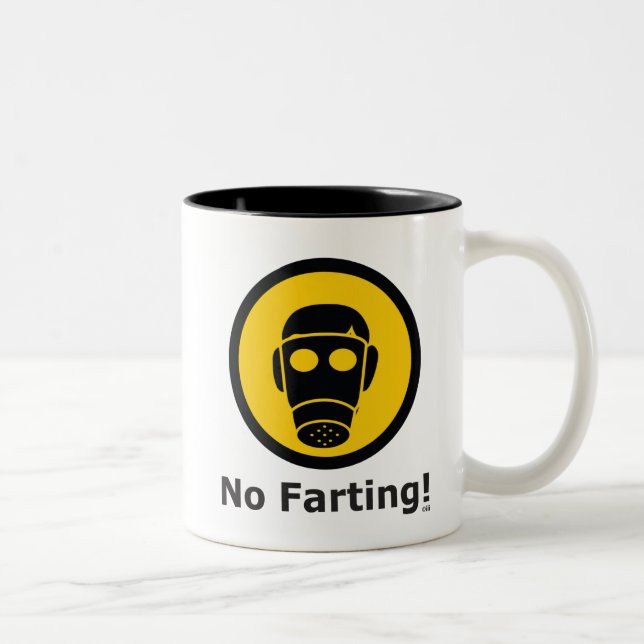 No-Farting Two-Tone Coffee Mug (Right)