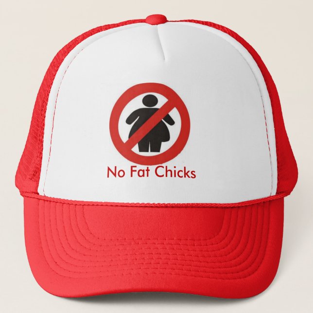 No FAt Chicks Trucker Hat (Front)