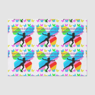 NO FEAR JUST FAITH FIGURE SKATER TISSUE PAPER