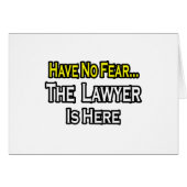 No Fear...Lawyer (Front Horizontal)