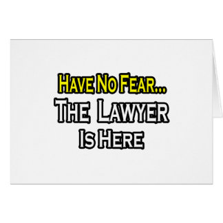 No Fear...Lawyer Cards