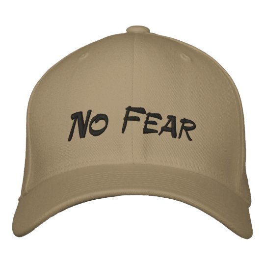 No Fear Logo Tan Baseball Cap