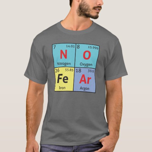 No Fear mens comedy science t_shirt