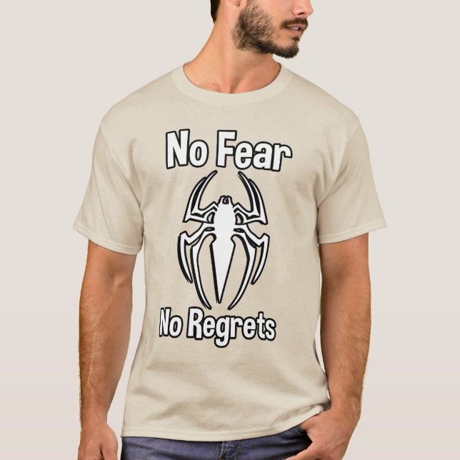 No Fear, No Regrets T-Shirt (Front)