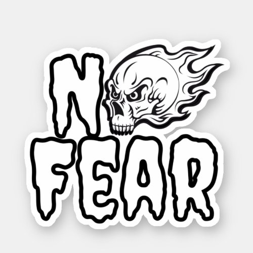 No fear sticker