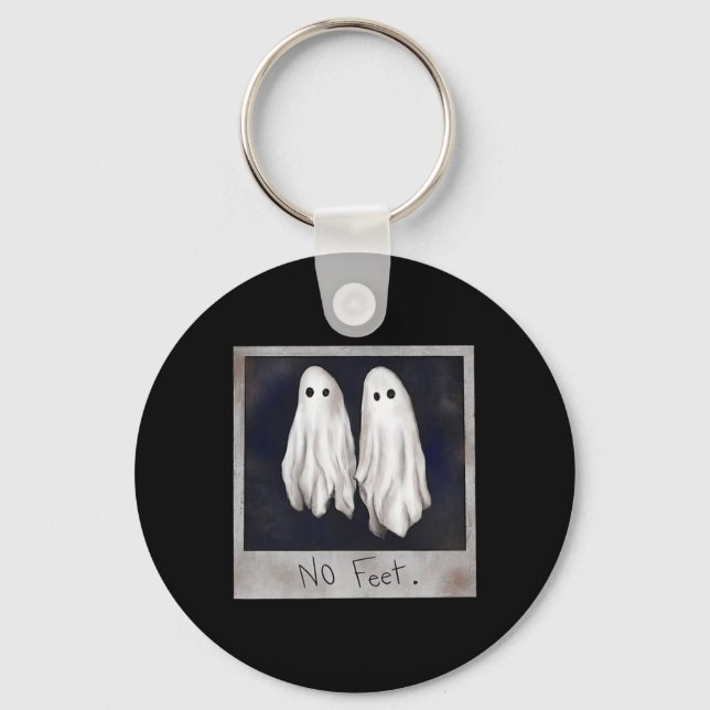 No Feet Ghost Halloween Witch Lydia Bleach Spooky  Keychain (Front)