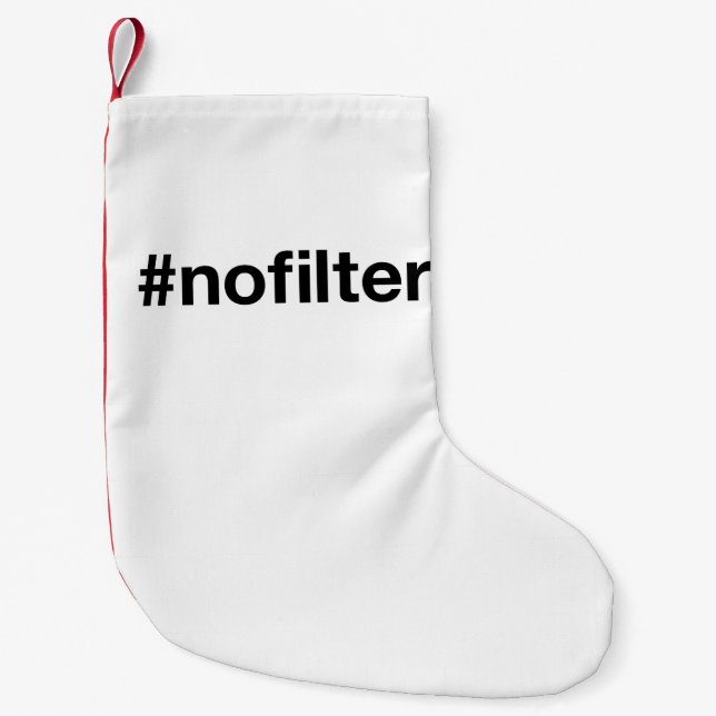 No filter  small christmas stocking (Front)