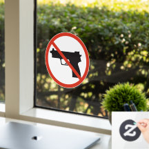 No Firearms Inside Shop Or Business