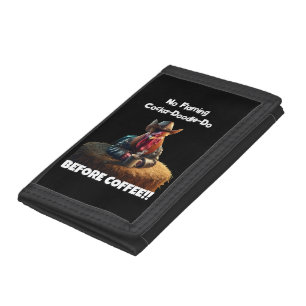 No Flaming Cocka-Doodle-Do Trifold Wallet