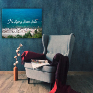 No flying from fate proverb poster