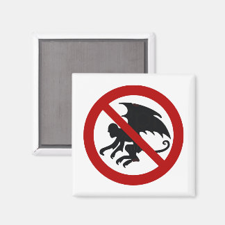 NO FLYING MONKEYS MAGNET