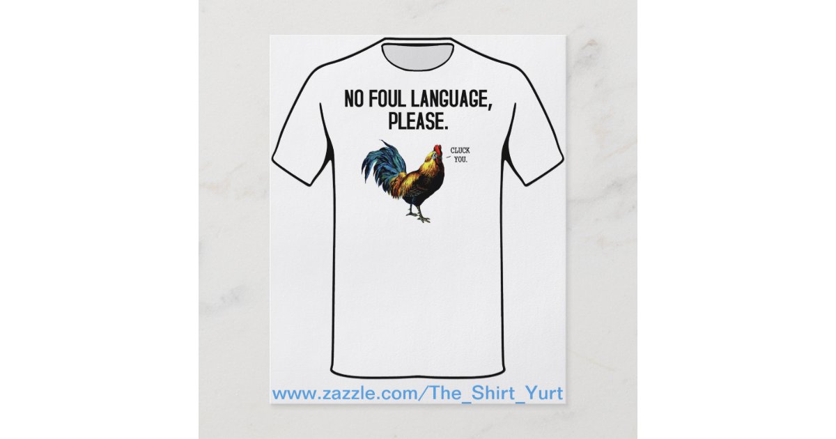 no-foul-language-fowl-flyer-zazzle