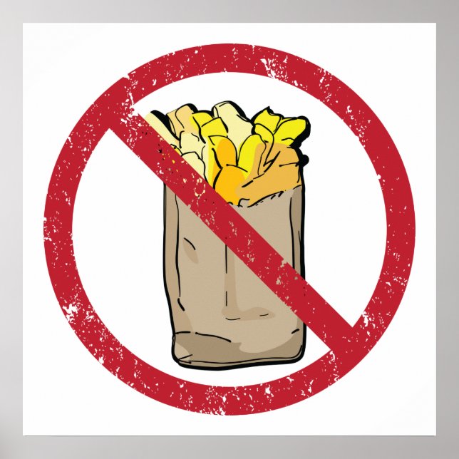 No Fries Sign (Front)