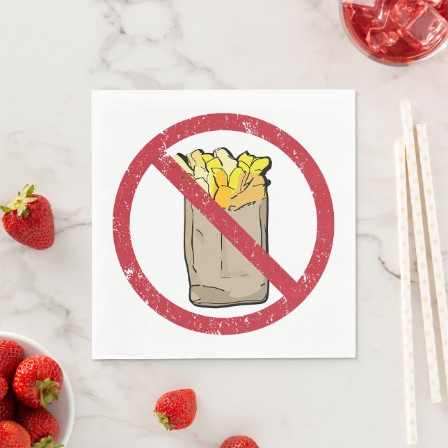 No Fries Sign Napkins (Creator Uploaded)